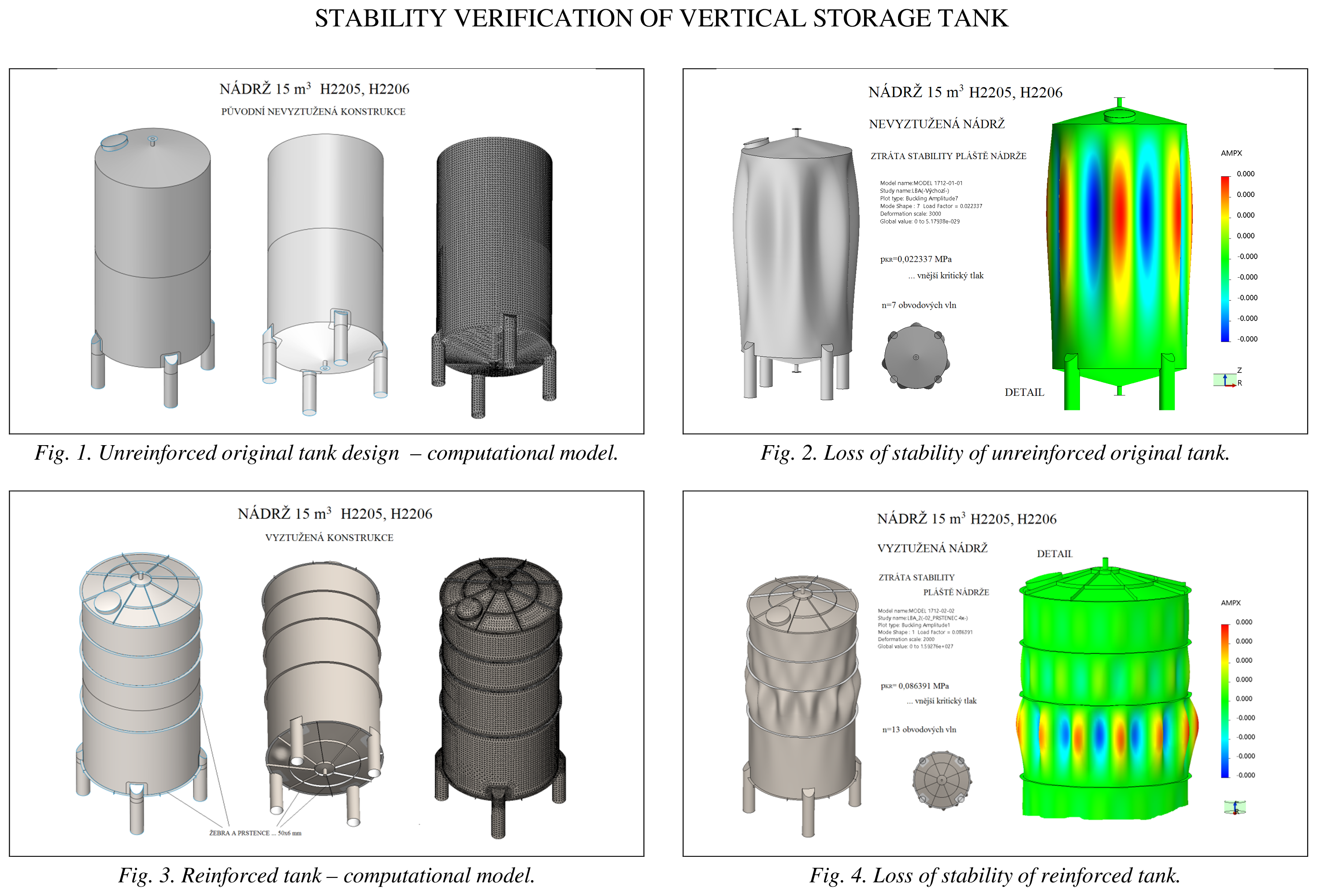 Stability verification of vertical storage tank
